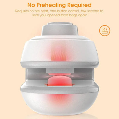 Mini Seal Machine, 2 in 1 USB Rechargeable Magnetic Heat Sealing Machine