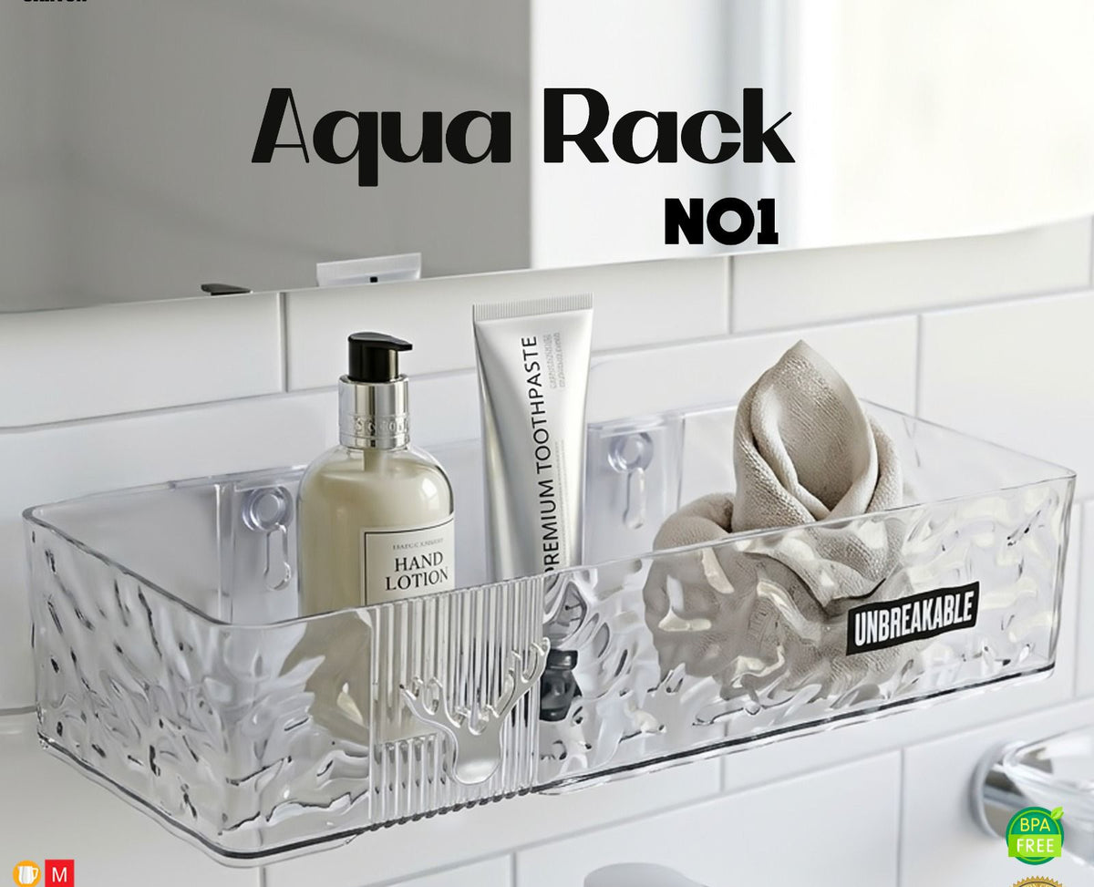 Aqua Unbreakable Triangle & Square Shape Corner Rack