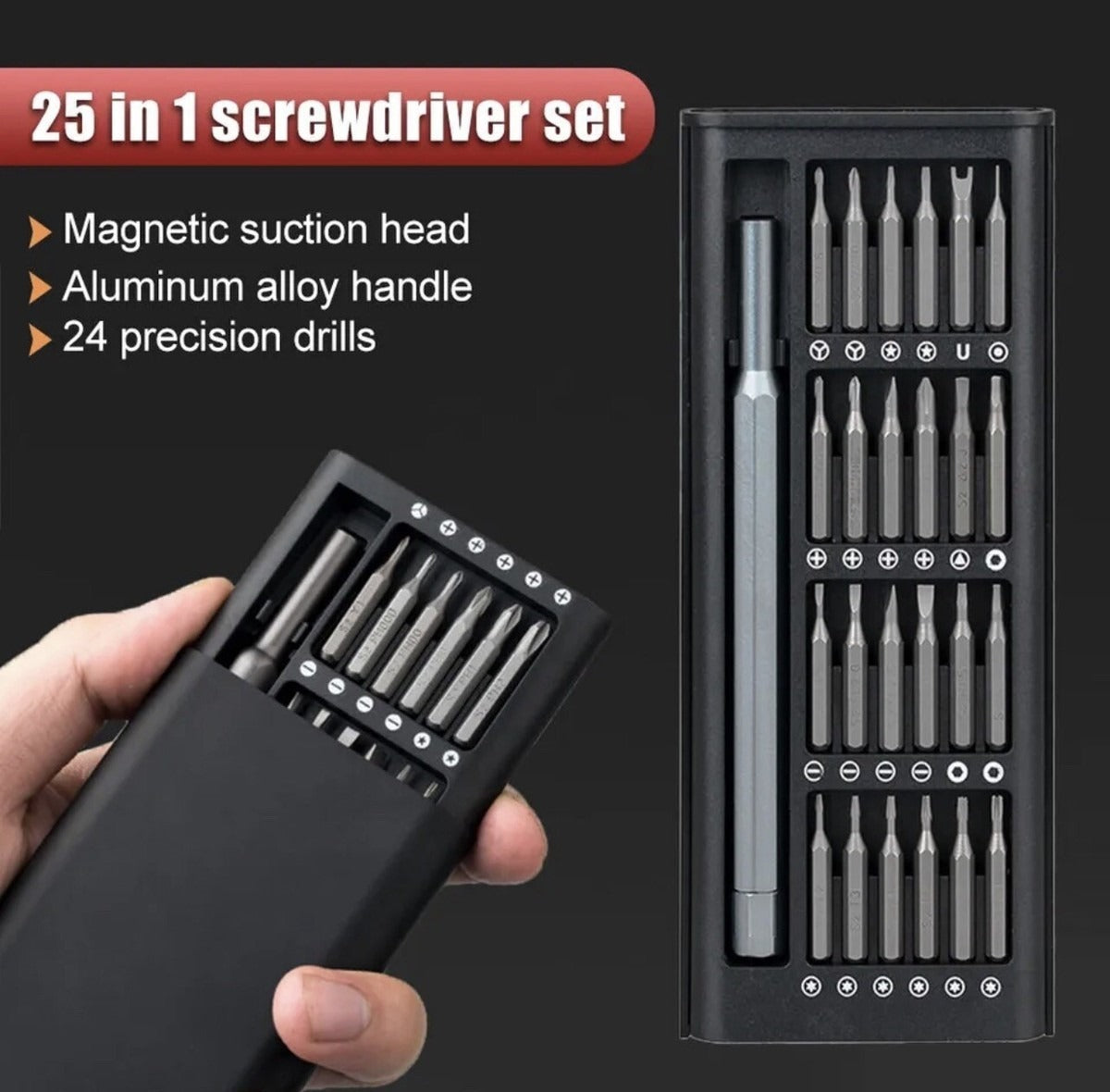 24 in 1 Magnetic Precision Screwdriver Set