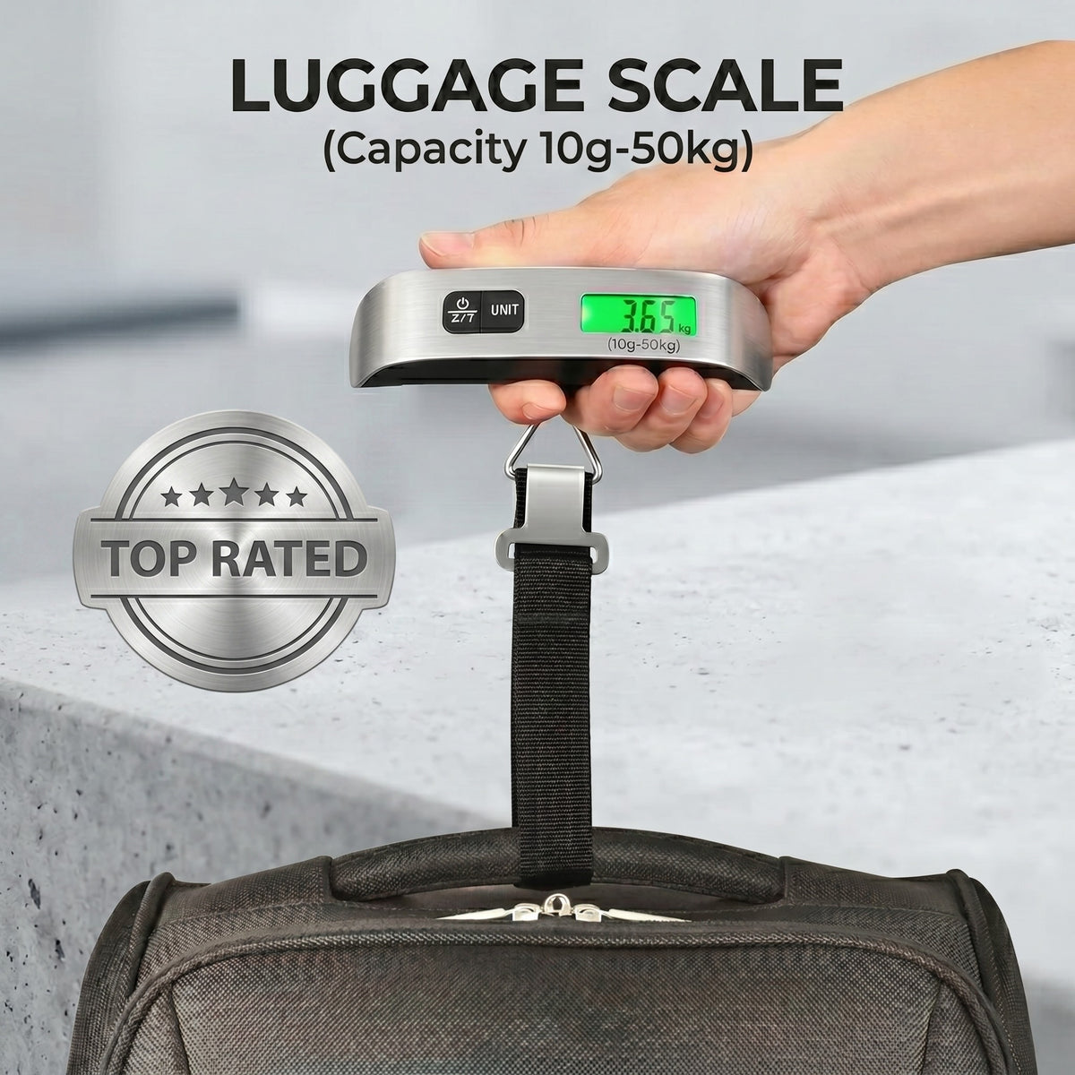 Digital Hanging Luggage Weight Scale (10g to 50Kg)