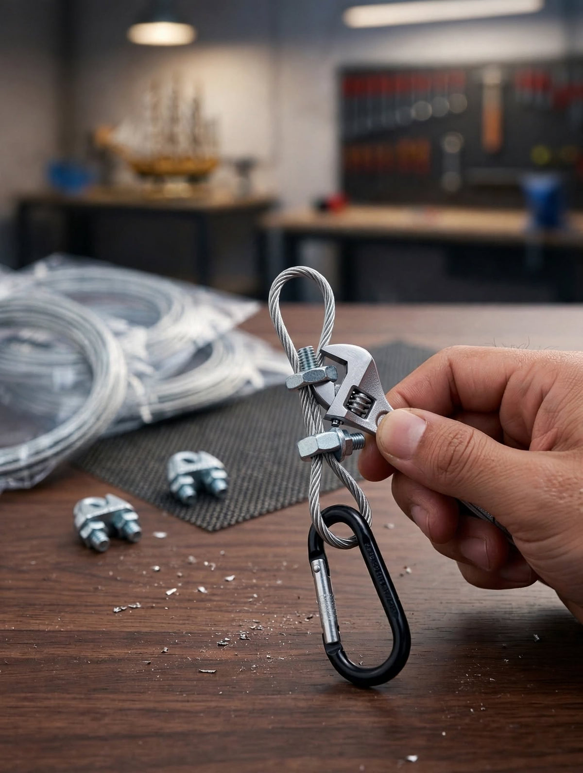 Steel Wire Rope with U-Bolt Wire and Clips